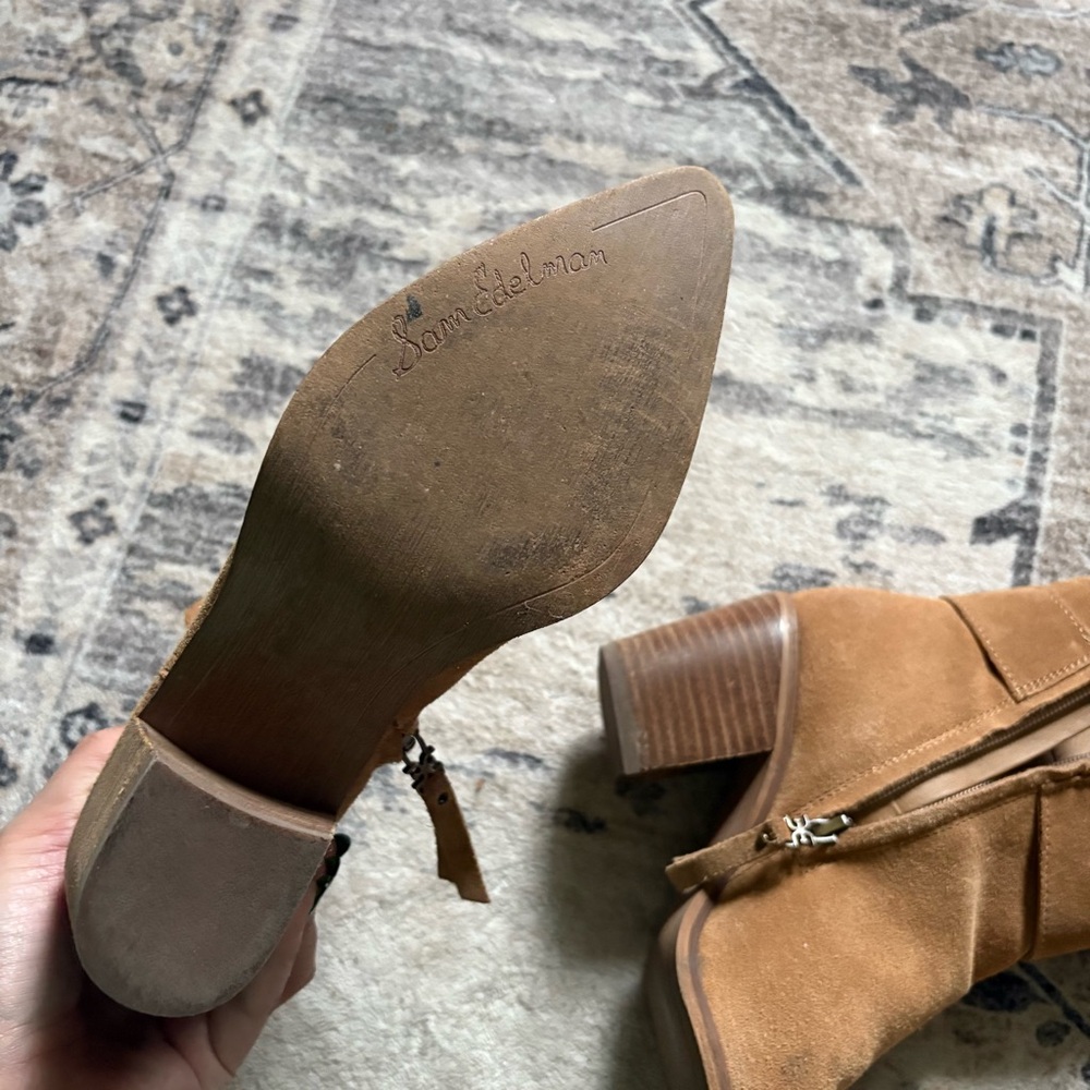 Sam Edelman Leonia Ankle suede Boots size 6 - Picture 10 of 13